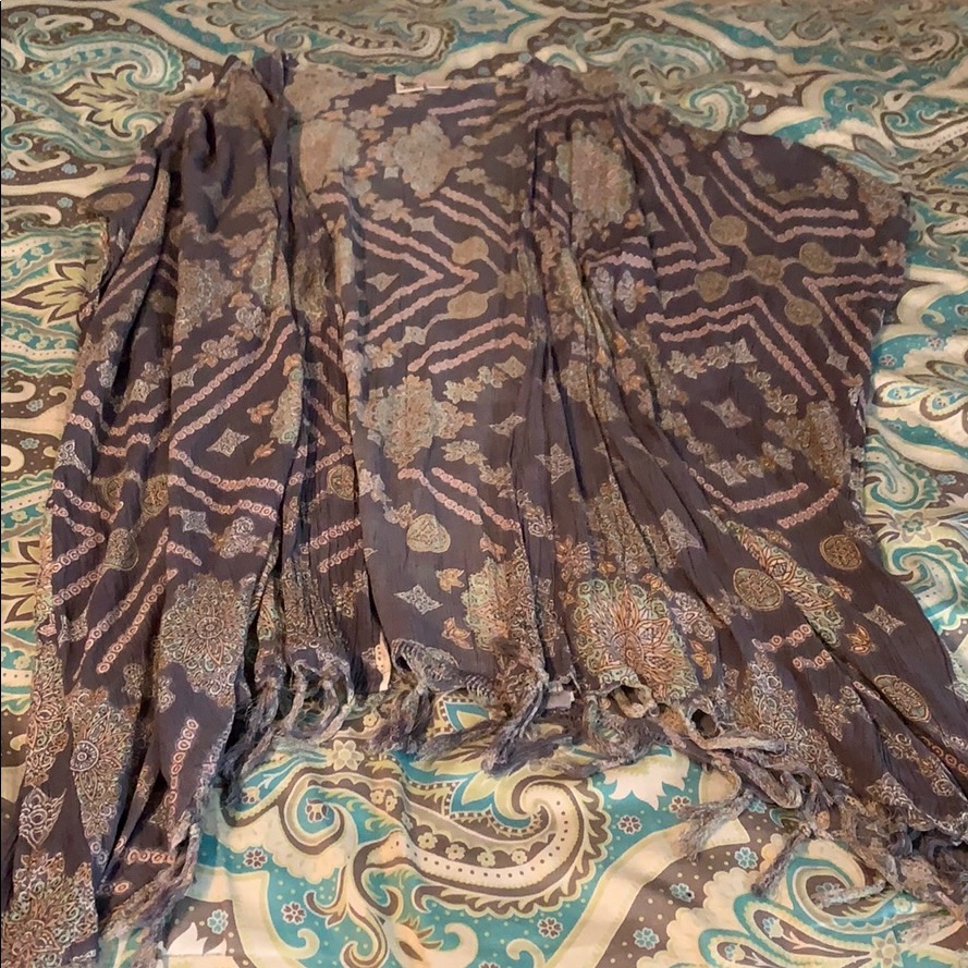 Gray Patterned Kimono